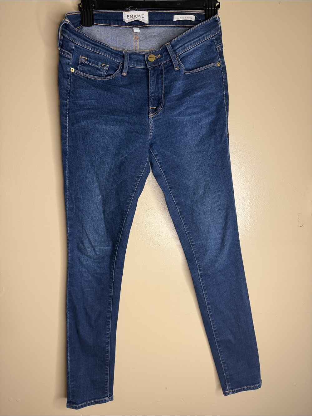 Frame Denim Women's Skinny Jeans in Blue Wash